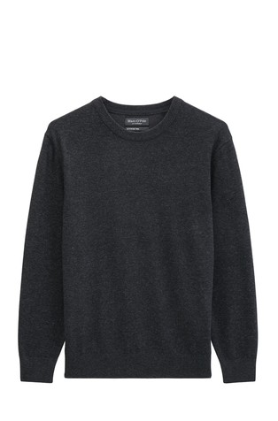 Sweater in organic cotton and virgin wool blend