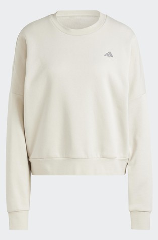 ADIDAS Essentials Small Logo Feel Cozy Sweatshirt Off-White 6