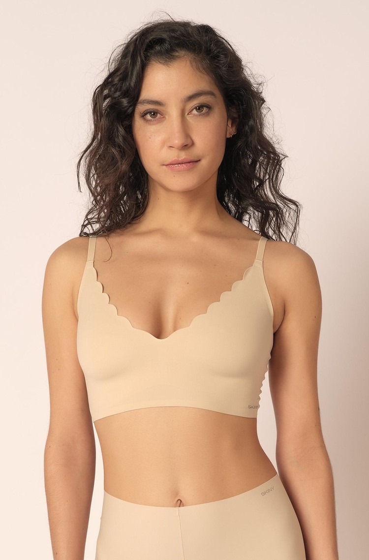 SKINY Micro lovers removable pads crop top Beige 