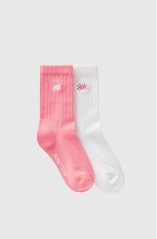 Two pairs of ribbed socks