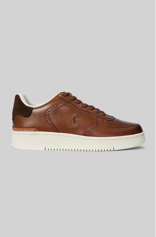 Masters Court Burnished Leather Sneaker
