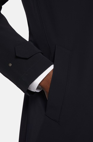 BOGGI MILANO B-Travel dežni plašč iz tehnične najlonske tkanine Modra - Dark Blue 3