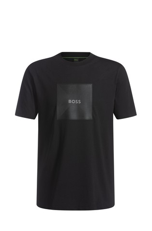 Cotton-jersey T-shirt with logo artwork