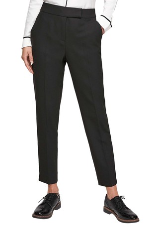 Slim fit elegant 7/8-length trousers