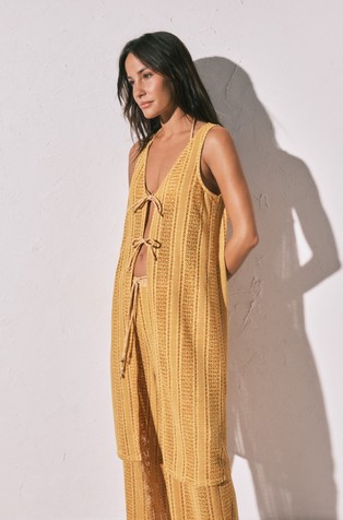 Crochet sleeveless dress