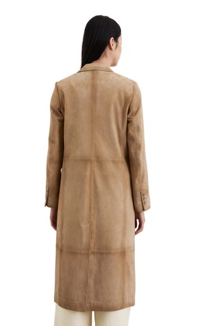 MARC O'POLO Suede coat with double-breasted closure Summer Sand 2