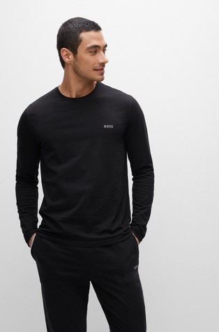 Stretch-cotton Regular-fit T-shirt with Embroidered Logo