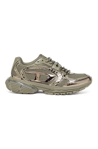 S-Pro-V-Dense-Metallic mesh sneakers with Oval D logo