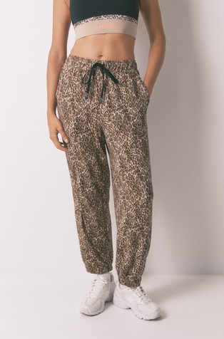 Leopard print long trouser