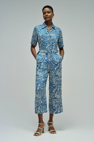 Floral pattern overall