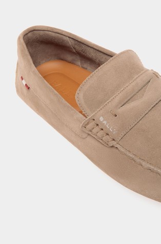 BALLY Mokasini iz semiša Rjava - Taupe 5