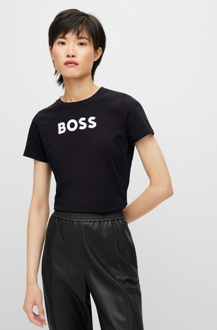 Logo-print T-shirt in organic cotton
