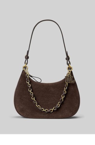 Marcy Suede Medium Shoulder Bag