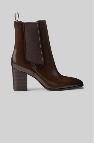 Raelynn Glazed Leather Bootie
