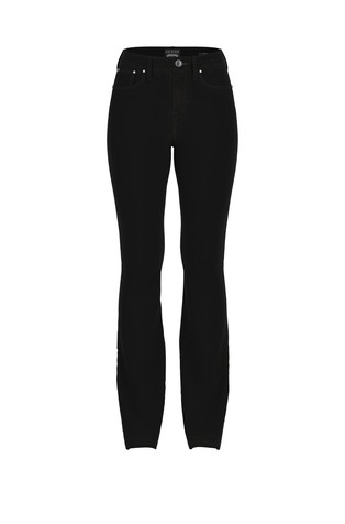 Slim fit jeans hlače z zvončastimi hlačnicami