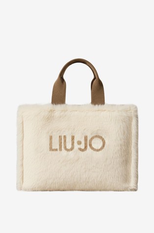 Logo tote torbica iz umetnega krzna