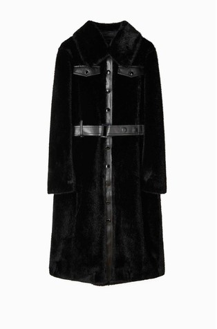 Plašč iz umetnega krzna