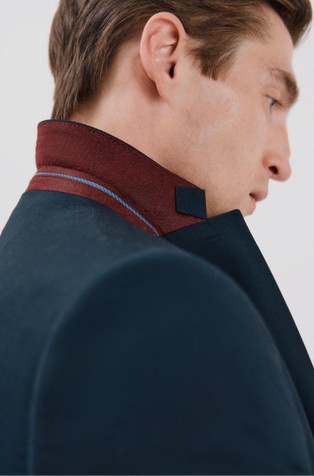 CORTEFIEL Serie XXI slim fit suknjič Modra - Navy 3