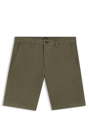 Slim-fit chino shorts in stretch cotton