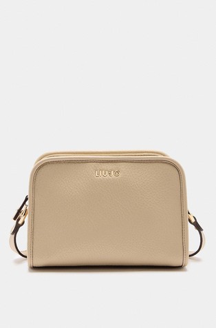 Faux-leather crossbody
