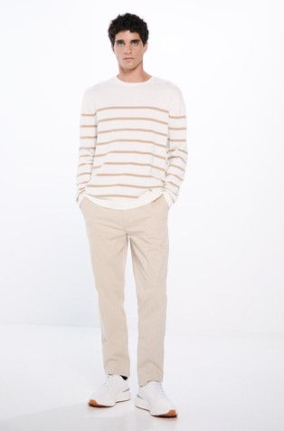 SPRINGFIELD Striped jumper Beige 3