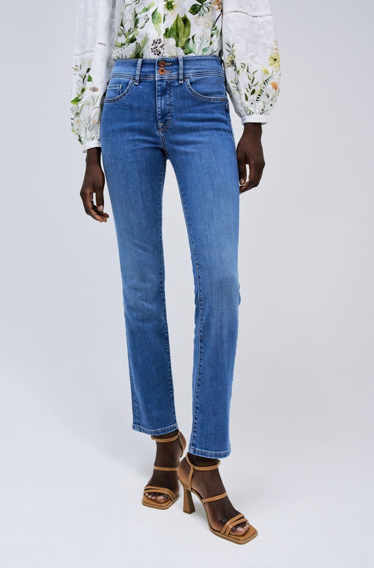 SALSA JEANS Secret Push In slim fit jeans hlače Modra - Blue 
