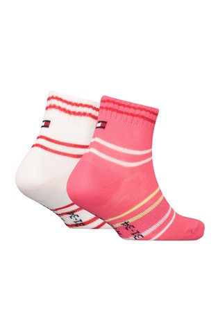 TOMMY HILFIGER Paket 2 parov nizkih nogavic s črtastim vzorcem Večbarvna - Multi 2