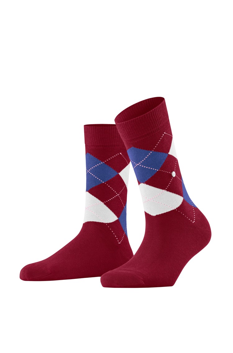 BURLINGTON Queen nogavice Večbarvna - Cranberry 