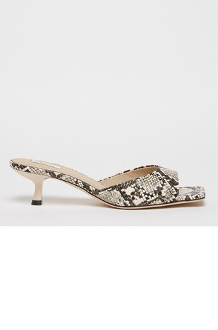 Natikači s peto in vzorcem kačje kože