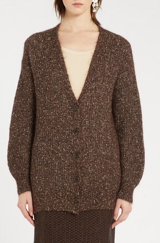 Cardigan with mohair