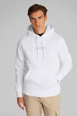 Minimal Logo Cotton Hoodie