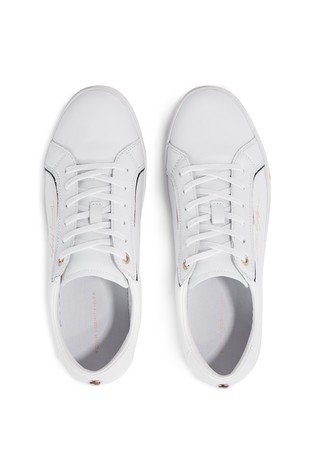 TOMMY HILFIGER Signature cupsole trainers White 3
