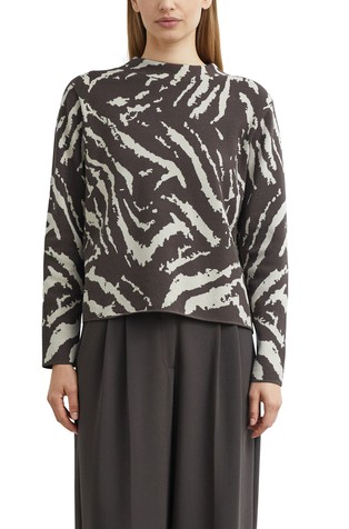 Jacquard Sweater Made from a Viscose Blend