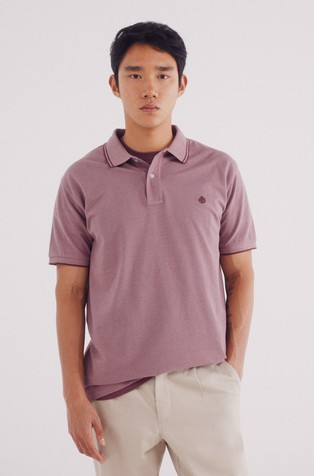 Regular fit polo majica s kontrastnimi detajli