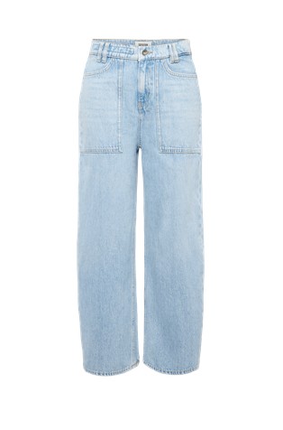 Relaxed fit cropped jeans hlače