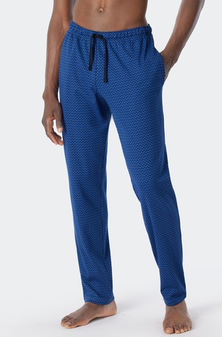 SCHIESSER Mix & Relax - long lounge pants woven fabric organic cotton  checked multicolored | Emporium