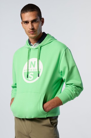 NORTH SAILS Hoodie with maxi print Green 5