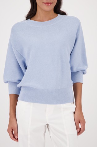 Knitted sweater with lurex