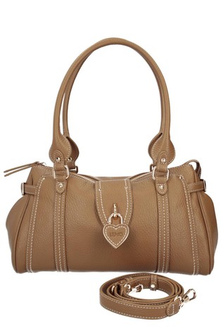 Handle bag with heart detail