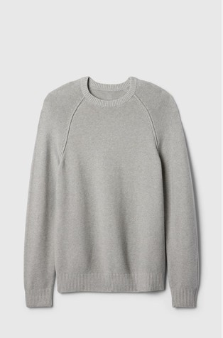 Relaxed Textured Crewneck Sweater