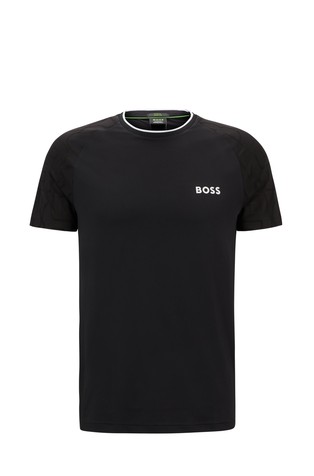 BOSS x Matteo Berrettini stretch-jersey T-shirt with logo details