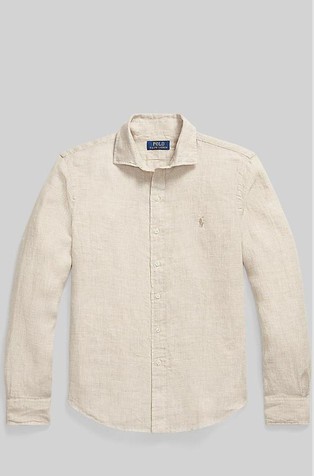 Custom fit Houndstooth Linen Shirt