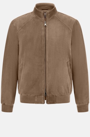 BOGGI MILANO Bomber jakna iz semiša Rjava - Brown 4