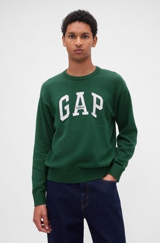 Gap logo moški pleten pulover