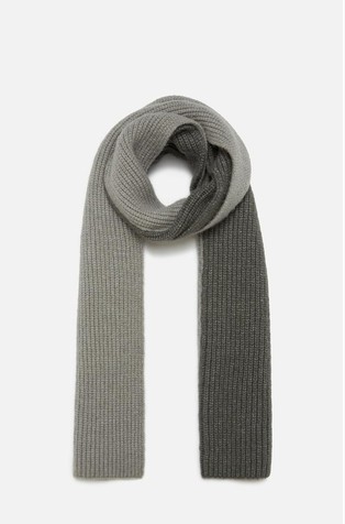 Knitted colourblock scarf