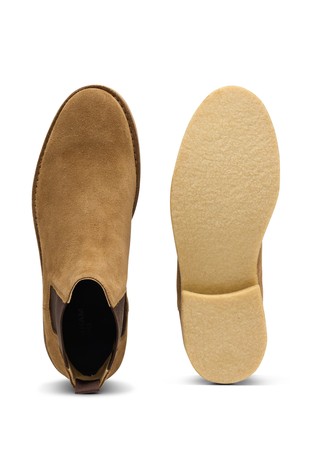HUGO BOSS Beckham x Boss chelsea gležnjarji iz semiša Bež - Beige 2