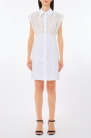 Broderie anglaise shirt dress