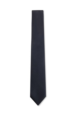 Silk tie in structured jacquard