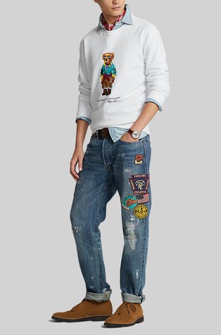 RALPH LAUREN Polo Bear pulover Bela - White1 4