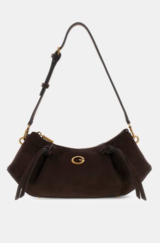 Allegra faux suede shoulder bag